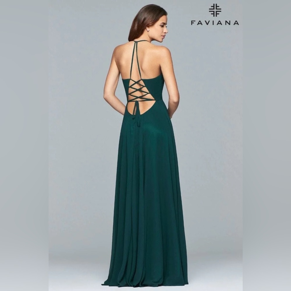 Faviana Formal Prom Dress Size 8 - Picture 7 of 8